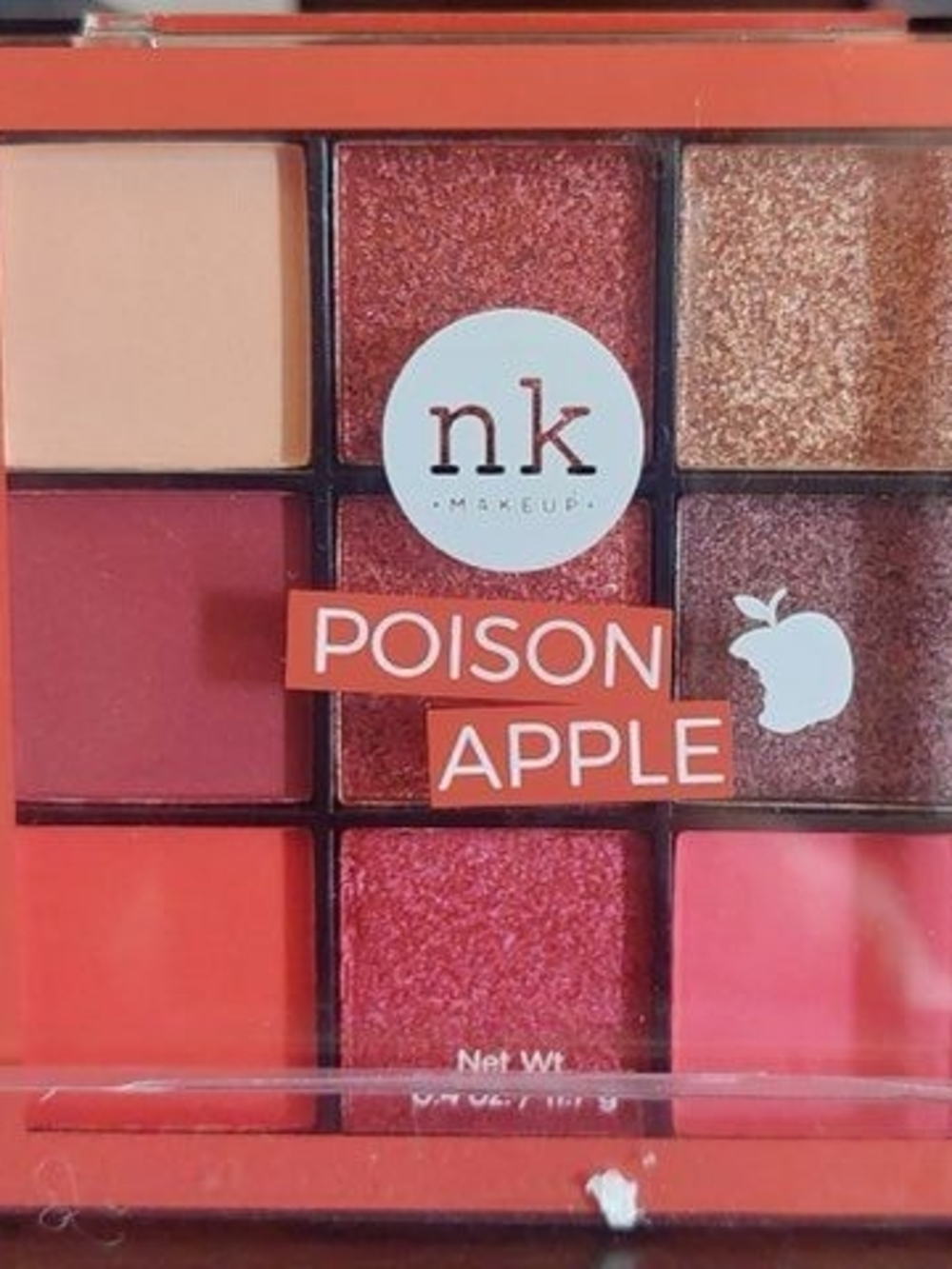 NK Makeup Poison Apple Eyeshadow Palette — Red & Coral Tones